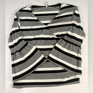 Women’s Y2K 2000s Striped V-Neck Blouse | $20